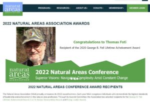 EASI Chief Ecologist wins Lifetime Achievement Award